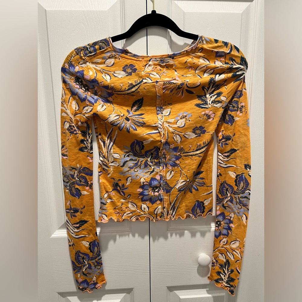 NWT Free People Dreamed Of You Tee - Honey Combo - Picture 6 of 6